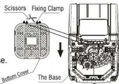 BOSCH WOE80AH0IN - Installing the bottom cover - 1