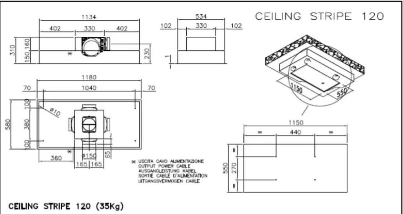 EICO Ceiling Stripe 120 W SM - CEILING STRIPE 75/45 - 17