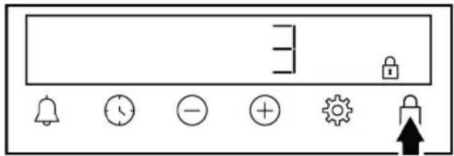 WHIRLPOOL W6V8LCSW - Activation du verrouillage de touches - 1