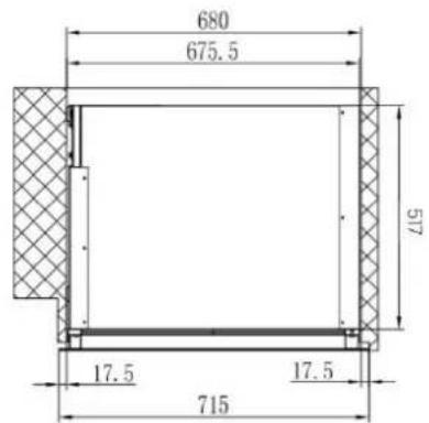 AVINTAGE AVI6075PLATINUM - AVI72PLATINUM (specific for built-under installation) - 3