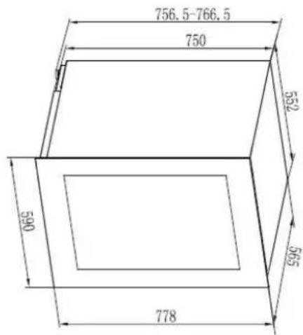 AVINTAGE AVI6075PLATINUM - AVI78PLATINUM (specific for built-under installation) - 3