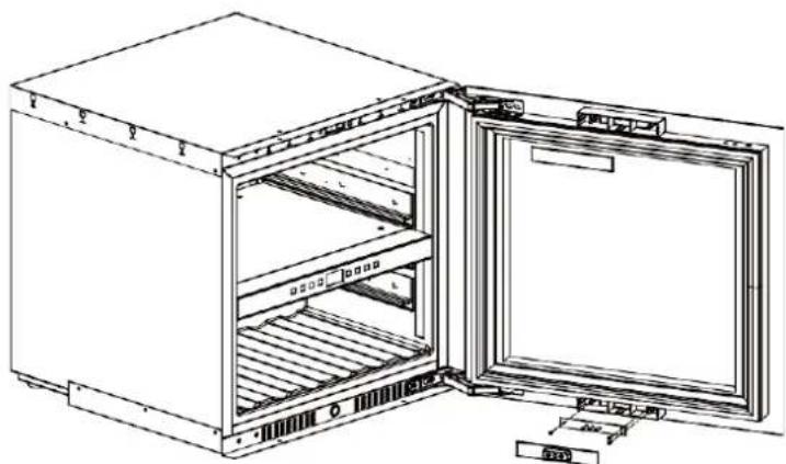 AVINTAGE AVI6075PLATINUM - Reversibility of the door - 2