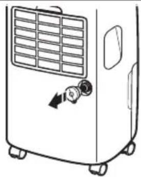 WHIRLPOOL WHAD50PDW - Enlever le bouchon du raccord de tuyau de vidange - 1