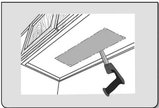 WHIRLPOOL UXT4236ADB - Mark and Cut Vent Opening - 1