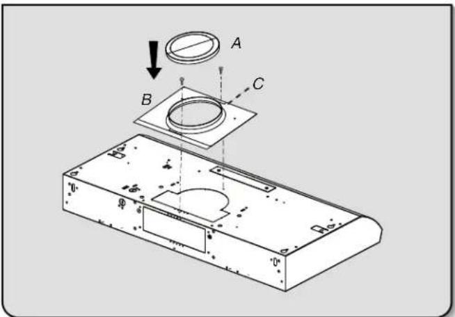 WHIRLPOOL UXT4236ADB - Marquage et découverte de l'ouverture d'évacuation - 6