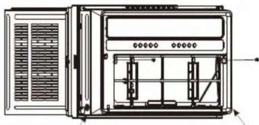 WHIRLPOOL WHAW-181IN - 3C. Quitar los tornillos del panel frontal y del armario - 1