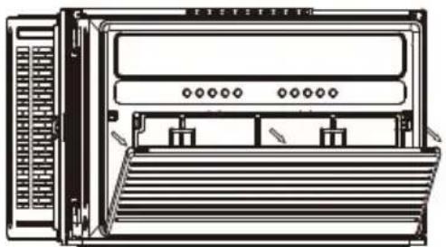 WHIRLPOOL WHAW-181IN - Retrait du filtre à air - 1