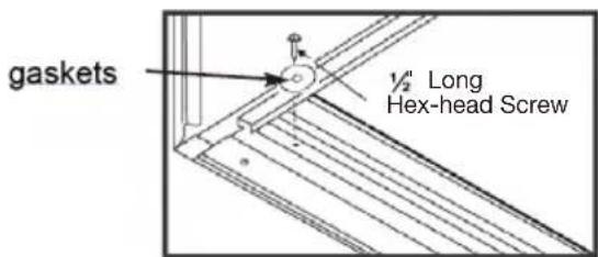 gaskets ½" Long Hex-head Screw