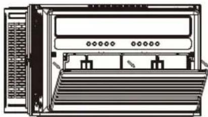WHIRLPOOL WHAW-181IN - 3B. Retirar el filtro y el panel frontal - 1