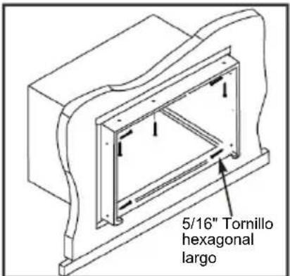 5/16" Tornillo hexagonal largo