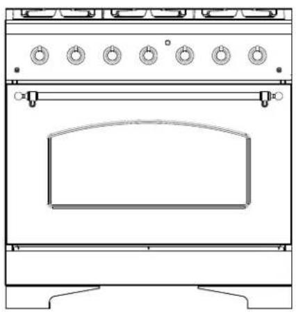 Forno FFSGS6219-36BLK - GAMME DE GAZ - 1