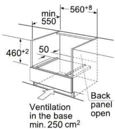 Forno FMWDR309324 - Ventilation openings - 2