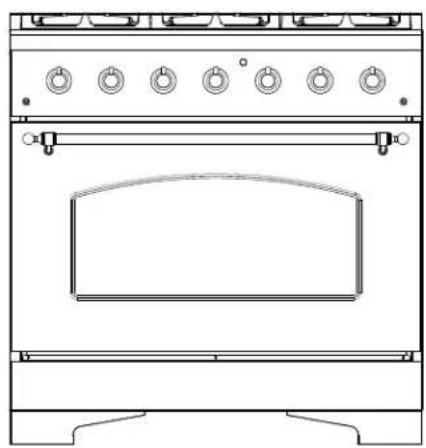 Forno FFSGS6113-48BLK - CUISINIÈRE BI-COMBUSTIBLE - 1