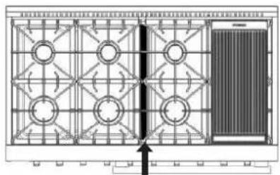 Forno FFSGS6356-48WHT - Installation des grilles de brûleur de la table de cuisson - 1