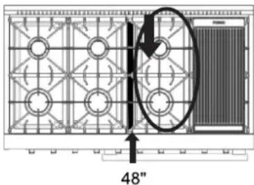 Forno FFSGS635636BLK - Grilles des brû leurs - 1