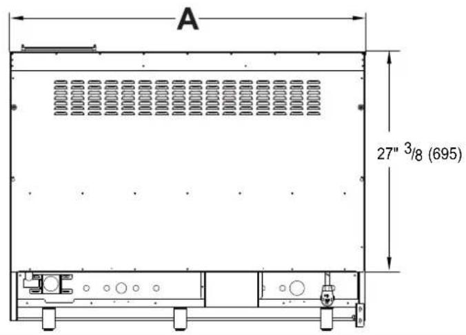 Forno FFSGS635630BLK - Dimensions du produit et des armoires - 6