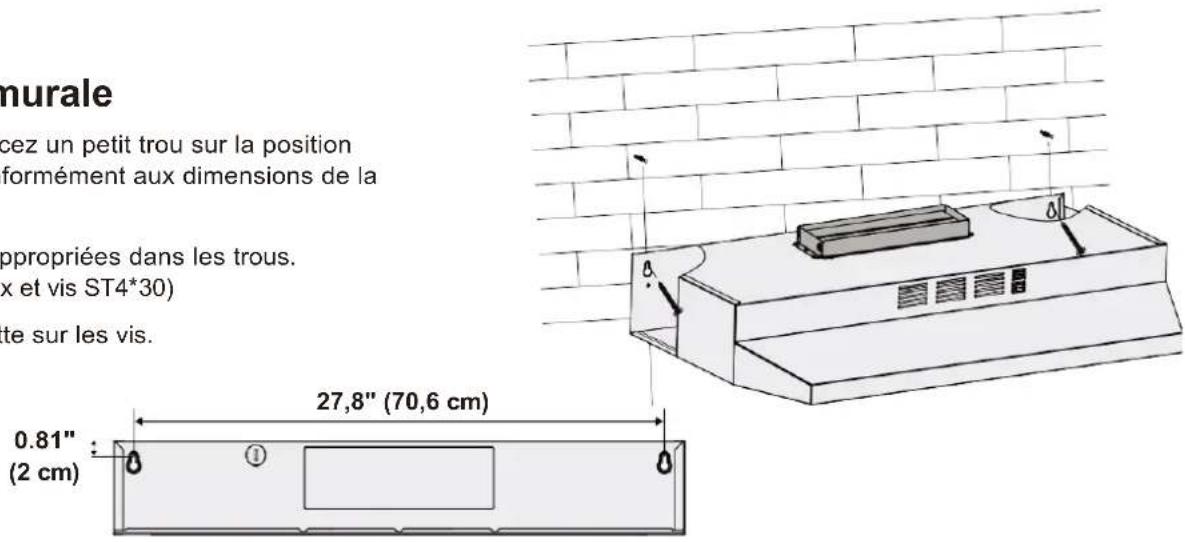 Forno FRHUC520030WHT - ÉTAPE 10A Installation murale - 1