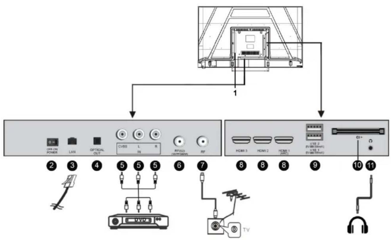 EDENWOOD ED40A00FHD-RE - Cables de conexión - 1