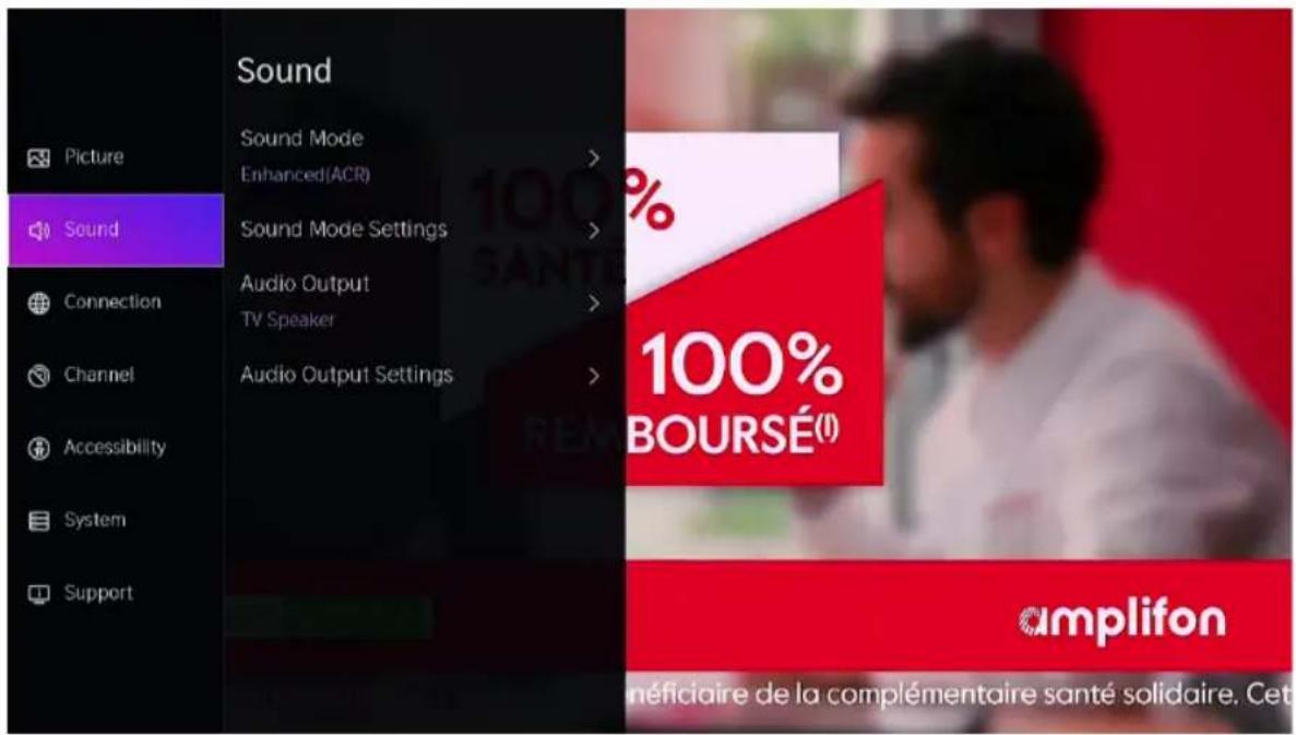 EDENWOOD ED40A00FHD-RE - Réglage de la qualité sonore - 1
