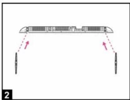 EDENWOOD ED40A00FHD-RE - Installing the Stands - 2