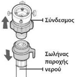 SAMSUNG WF1600NHW/YLE - Σύνδεση του σωλήνα παροχής νερού (επιλεγμένα μοντέλα) - 1