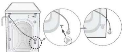 SAMSUNG WF1600NHW/YLE - Removing the shipping bolts - 6
