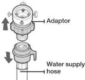 SAMSUNG WF1600NHW/YLE - Connecting the water supply hose (selected models) - 1