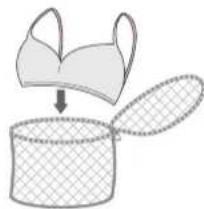 SAMSUNG WF1600NHW/YLE - Make sure to insert brassieres (water washable) into a laundry net (to be purchased additionally). - 1