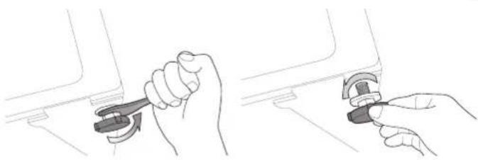SAMSUNG WF1600NHW/YLE - Podešavanje nožica za ravnanje - 2