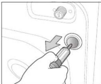 SAMSUNG WF1600NHW/YLE - Removing the shipping bolts - 2