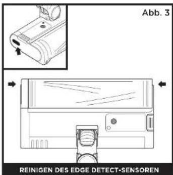 SHARK Detect Pro IW3612EU - Reinigen der Sensoren (Abb. 1): - 2