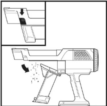 SHARK Detect Pro IW3612EU - EMPTYING THE HANDHELD VACUUM DUST CUP - 1