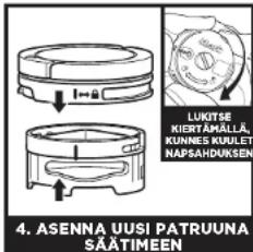 SHARK Detect Pro IW3612EU - HAJUNPOISTOPATRUUNAN VAIHTAMINEN - 5