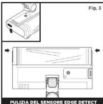 SHARK Detect Pro IW3612EU - Pulizia dei sensori (Fig. 1): - 1