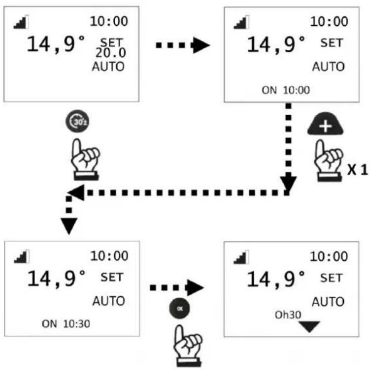 EDILKAMIN LIBRA 11+ BACK INT - Fonction EASYTIMER (extinction et allumage retardé) - 2