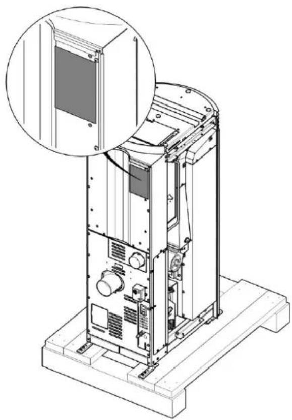 EDILKAMIN LIBRA 11+ BACK INT - Plaque CE : Données et emplacement - 2