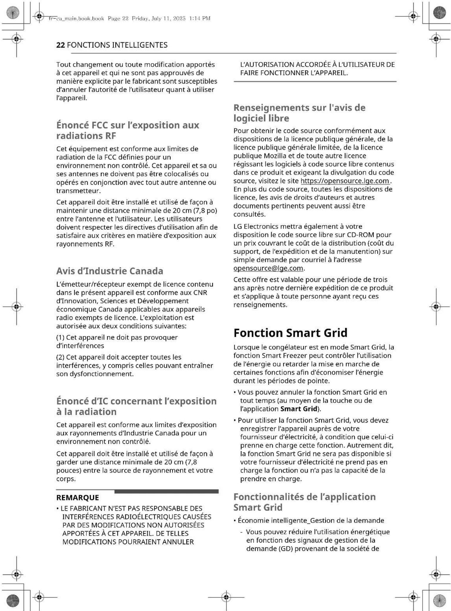 SKS SKSCF2401P - Déclaration de la FCC - 5