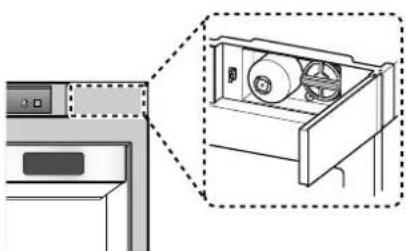 SKS SKSCF2401P - Retirez le filtré à eau à remplacer. - 1
