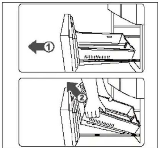HAIER HFW99F19ESSB - Gaveta superior amovível para o congelador - 1