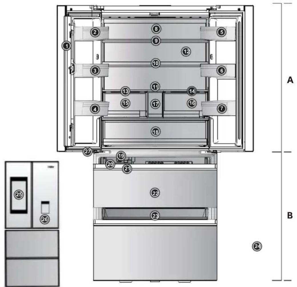 HAIER HFW99F19ESSB - UWAGA - 1