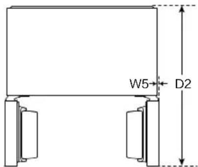 HAIER HFW99F19ESSB - Recomanacions d'espai - 2