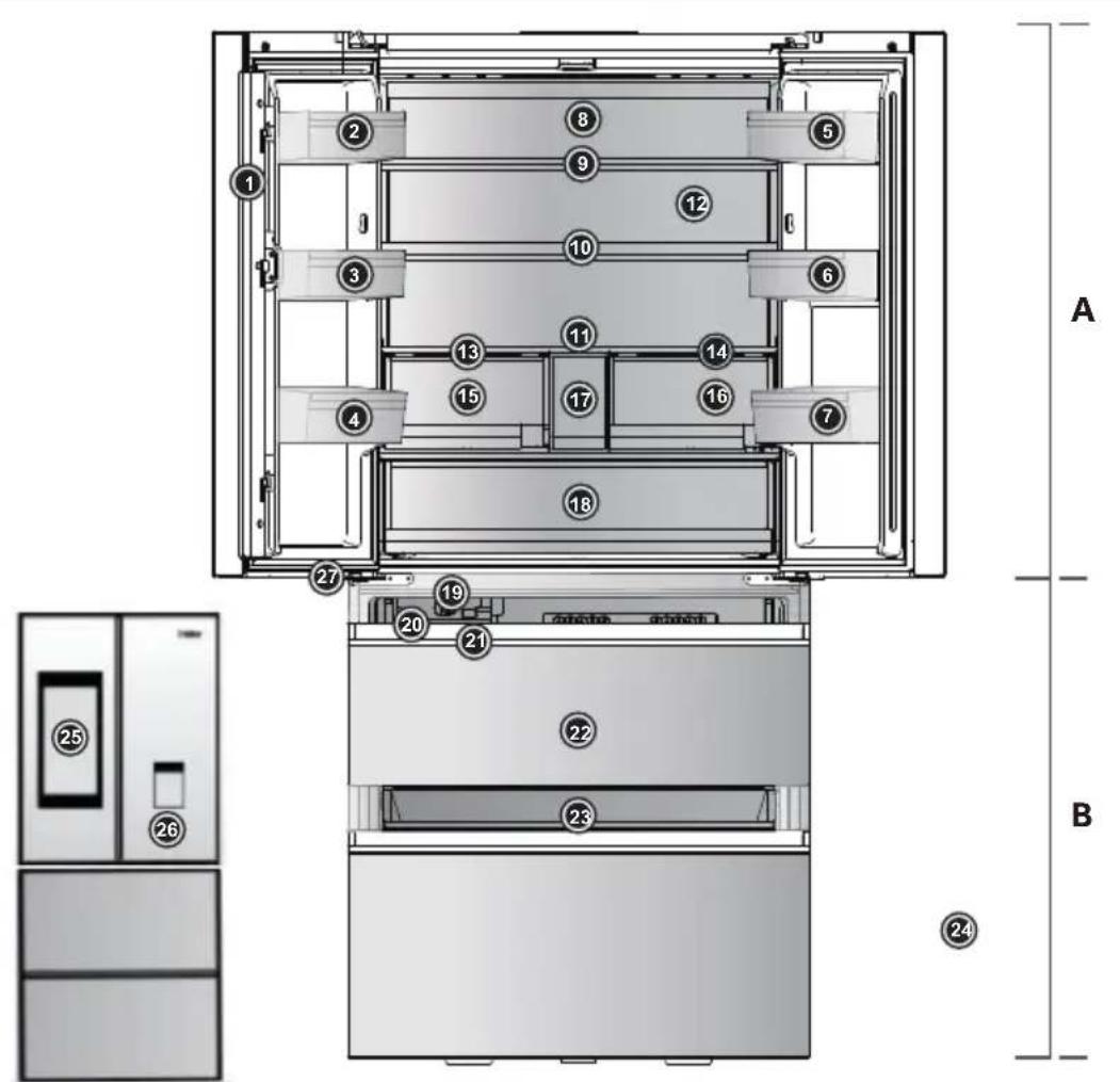 HAIER HFW99F19ESSB - ЗАБЕЛЕЖКА - 1
