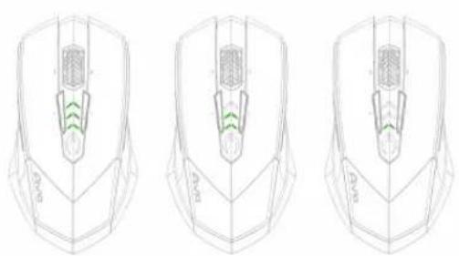 GIGABYTE Aivia M8600 V2 - ZELENÁ kontrolka LED ukazuje zbývající životnost baterie. - 1