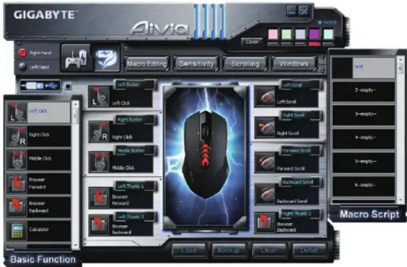 GIGABYTE Aivia M8600 V2 - Przypisywanie przycisków - 1
