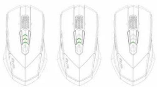 GIGABYTE Aivia M8600 V2 - El LED verde muestra lo que queda de batería: - 1