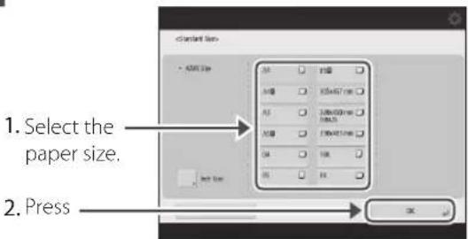 CANON imageRUNNER ADVANCE C7570i II - If the paper size/type setting does not match the paper you have loaded - 2