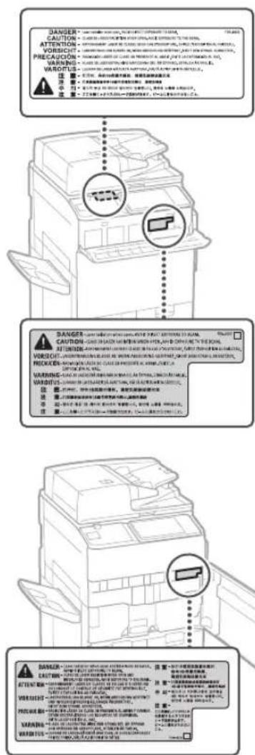 CANON imageRUNNER ADVANCE C7570i II - Laser Safety Label - 1