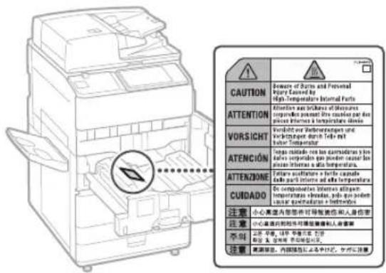 CANON imageRUNNER ADVANCE C7570i II - Laser Safety Label - 2
