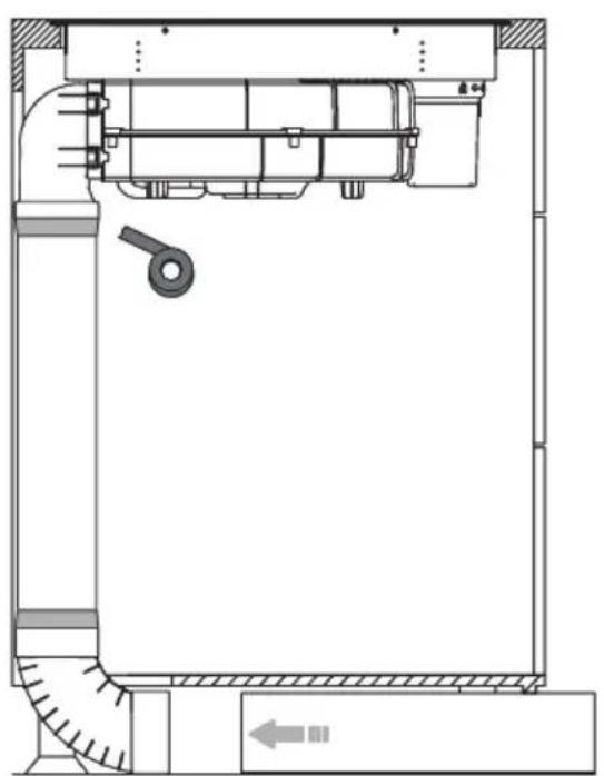 AMICA DSI 841 SBB - Instalacja zestawu prowadnicy powietrza - 3