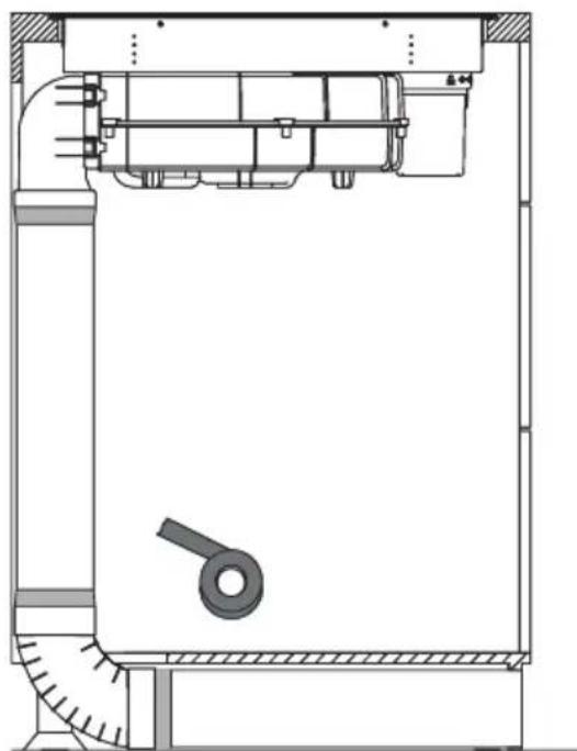 AMICA DSI 841 SBB - Sada potrubí pro indukčné varnou desku s odsavačem - 4